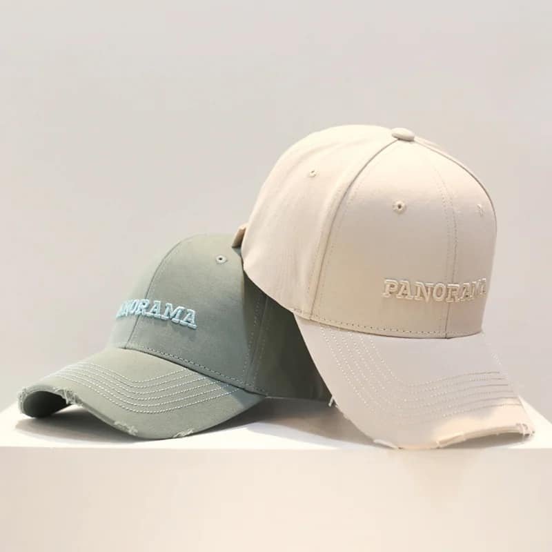 Gorra de béisbol con 6 paneles bordados
