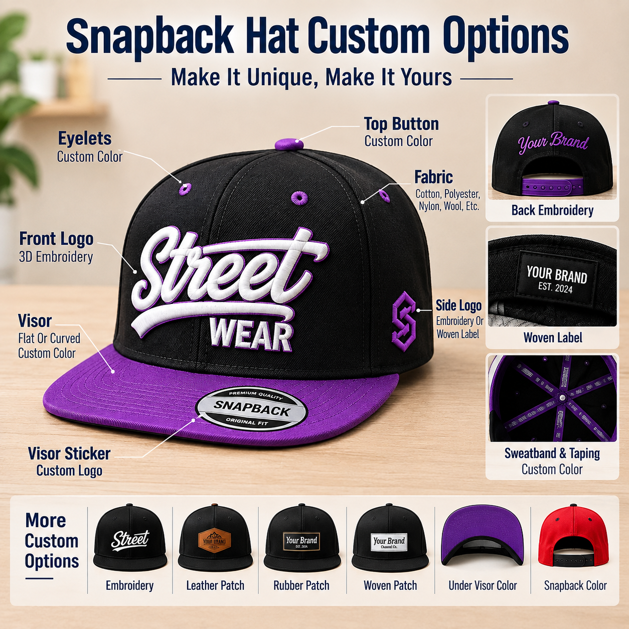 Casquettes personnalisées