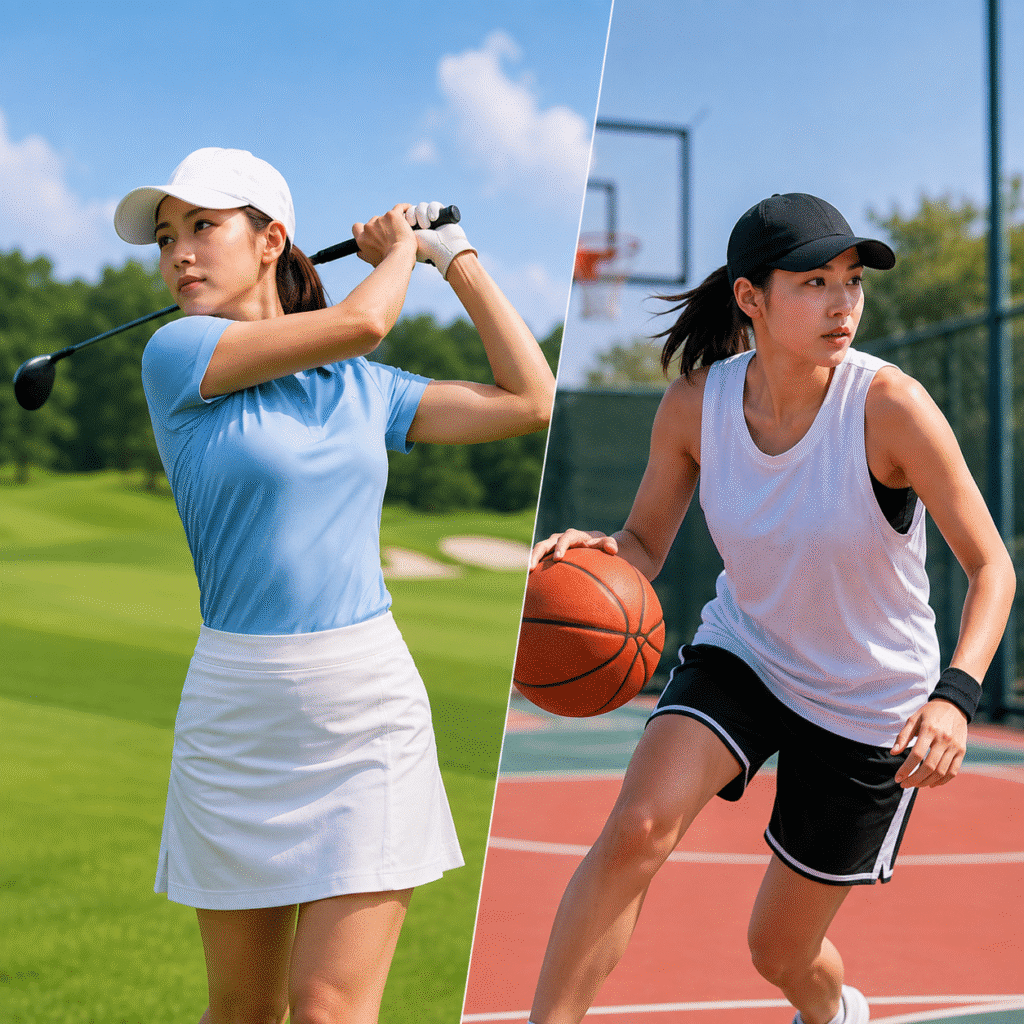 Boné de golfe vs. boné de basebol