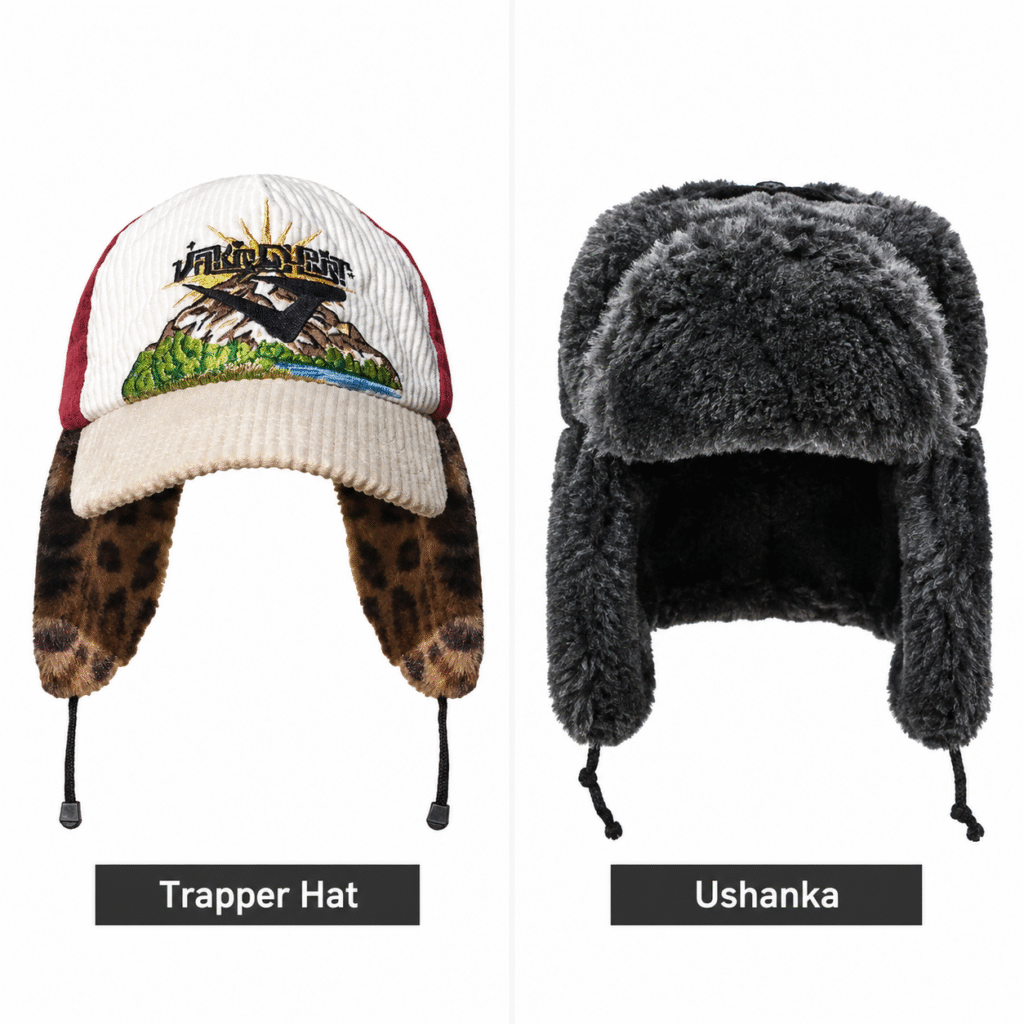 Trapperhoed versus ushanka